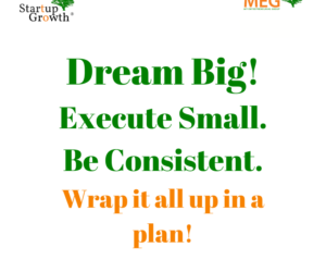 Dream Big. Execute Small. Be Consistent.