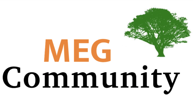 Logo MEG wide bottom border